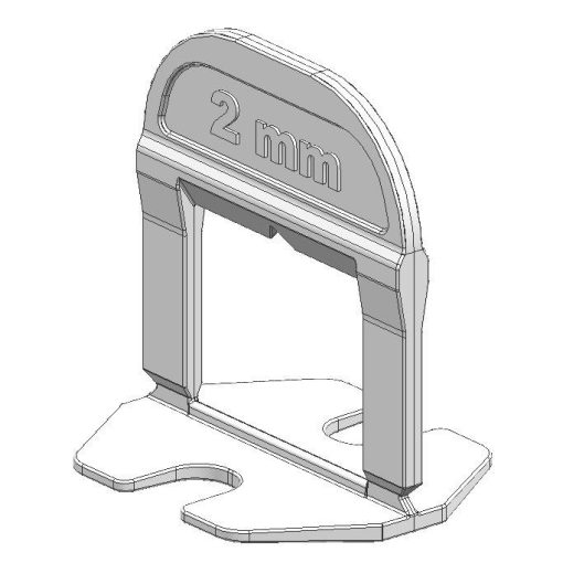 Tile leveling system clips 2 mm grout size TLS SMART