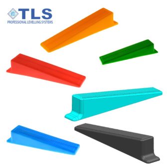 Tile leveling system wedges